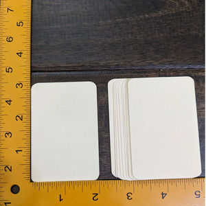 4/$20 50pc Plain Business Card Cards Size Blank Round Rounded Corners